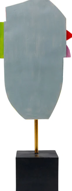 Outlet KARE Design Figurka dekoracyjna Abstract Face 21x52 cm kolorowa - KARE