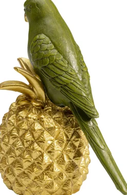 Clearance KARE Design Figurka dekoracyjna Ananas Parrot 11x14 cm zielono-złota - KARE