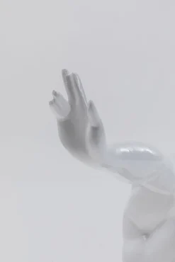 Fashion KARE Design Figurka dekoracyjna Athlet 43x29 cm biała - KARE