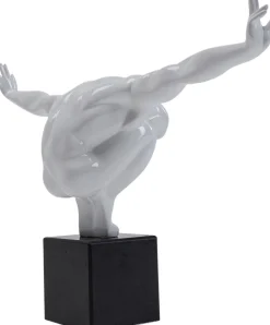 Fashion KARE Design Figurka dekoracyjna Athlet 43x29 cm biała - KARE