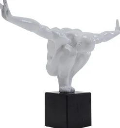 Fashion KARE Design Figurka dekoracyjna Athlet 43x29 cm biała - KARE
