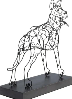 Clearance KARE Design Figurka dekoracyjna Attack Dog 31x36 cm czarna - KARE