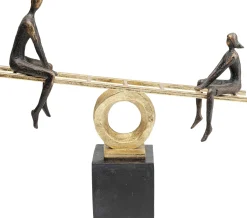 Sale KARE Design Figurka dekoracyjna Balance 45x41 cm czarno-złota - KARE