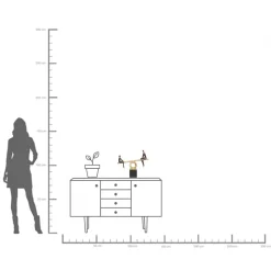 Sale KARE Design Figurka dekoracyjna Balance 45x41 cm czarno-złota - KARE