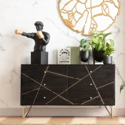 Outlet KARE Design Figurka dekoracyjna Balboa 50x68 cm czarno-złota - KARE