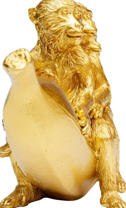 Discount KARE Design Figurka dekoracyjna Banana Ride 20x12 cm złota - KARE