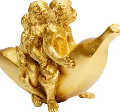 Discount KARE Design Figurka dekoracyjna Banana Ride 20x12 cm złota - KARE