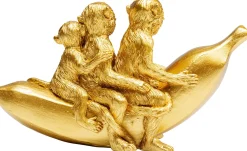 Discount KARE Design Figurka dekoracyjna Banana Ride 20x12 cm złota - KARE