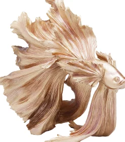 Fashion KARE Design Figurka dekoracyjna Betta Fish 63x57 cm złota - KARE