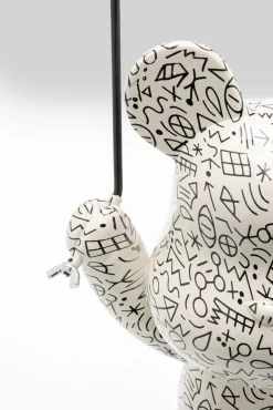 Discount KARE Design Figurka dekoracyjna biało-czarna miś z balonem 60 cm - KARE