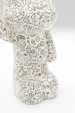 Discount KARE Design Figurka dekoracyjna biało-czarna miś z balonem 60 cm - KARE