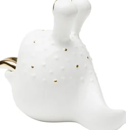 Clearance KARE Design Figurka dekoracyjna biało-złota 22x19 cm - KARE