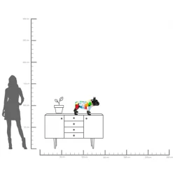 Outlet KARE Design Figurka dekoracyjna Bulldog 60x43 cm kolorowa - KARE