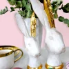 Best KARE Design Figurka dekoracyjna Bunny Gold 12x30 cm - KARE