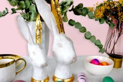 Best KARE Design Figurka dekoracyjna Bunny Gold 12x30 cm - KARE