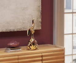 Fashion KARE Design Figurka dekoracyjna Bunny 26x52 cm złota - KARE