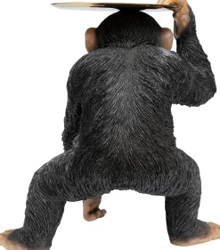 Clearance KARE Design Figurka dekoracyjna Butler Playing Chimp 45x52 cm czarna - KARE