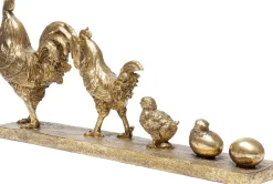 Clearance KARE Design Figurka dekoracyjna Chicken Evolution 58x28 cm złota - KARE