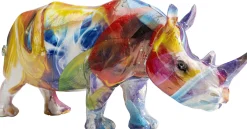 Fashion KARE Design Figurka dekoracyjna Colored Rhino 17x8 cm - KARE