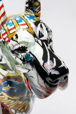 Outlet KARE Design Figurka dekoracyjna Comic Dog Maddox 39x40 cm kolorowa - KARE