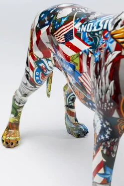 Outlet KARE Design Figurka dekoracyjna Comic Dog Maddox 39x40 cm kolorowa - KARE