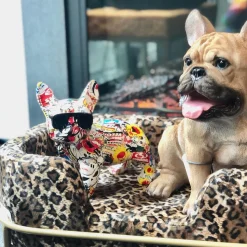 Hot KARE Design Figurka dekoracyjna Comic Dog Glasses 25x24 cm kolorowa - KARE