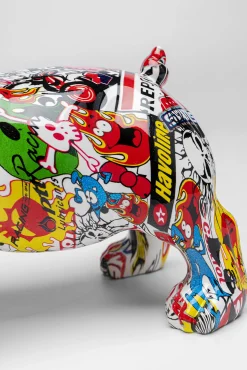 Hot KARE Design Figurka dekoracyjna Comic Dog Glasses 25x24 cm kolorowa - KARE