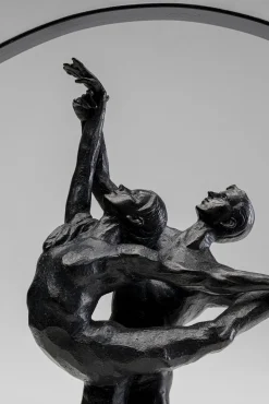 Hot KARE Design Figurka dekoracyjna czarna tancerze w okręgu 35x45 cm - KARE