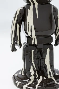 Clearance KARE Design Figurka dekoracyjna czarna miś i lód 16x40 cm - KARE