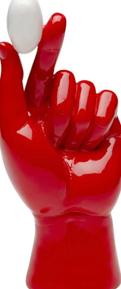 Online KARE Design Figurka dekoracyjna czerwona ręka i białe serce 12x26 cm - KARE