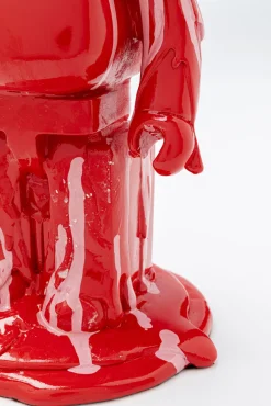 New KARE Design Figurka dekoracyjna czerwona miś i lód 16x40 cm - KARE