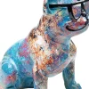Fashion KARE Design Figurka dekoracyjna Dog of Sunglass 30x37 cm kolorowa - KARE