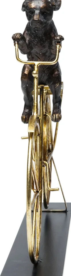 Discount KARE Design Figurka dekoracyjna Dog with Bicycle 44x36 cm - KARE