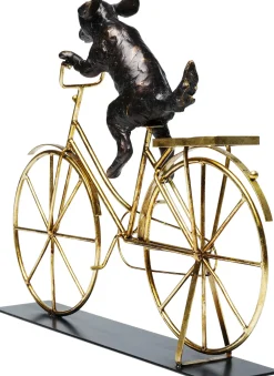 Discount KARE Design Figurka dekoracyjna Dog with Bicycle 44x36 cm - KARE