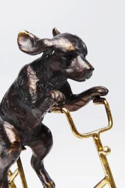 Discount KARE Design Figurka dekoracyjna Dog with Bicycle 44x36 cm - KARE