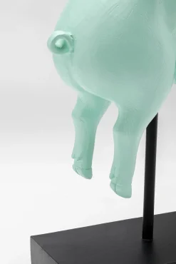 Fashion KARE Design Figurka dekoracyjna Flying Pig turkusowa 29cm - KARE