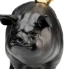Outlet KARE Design Figurka dekoracyjna Flyin Pig czarna 21cm - KARE