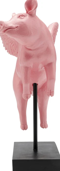 Hot KARE Design Figurka dekoracyjna Flying Pig Rose 29cm - KARE