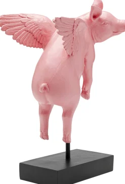 Hot KARE Design Figurka dekoracyjna Flying Pig Rose 29cm - KARE