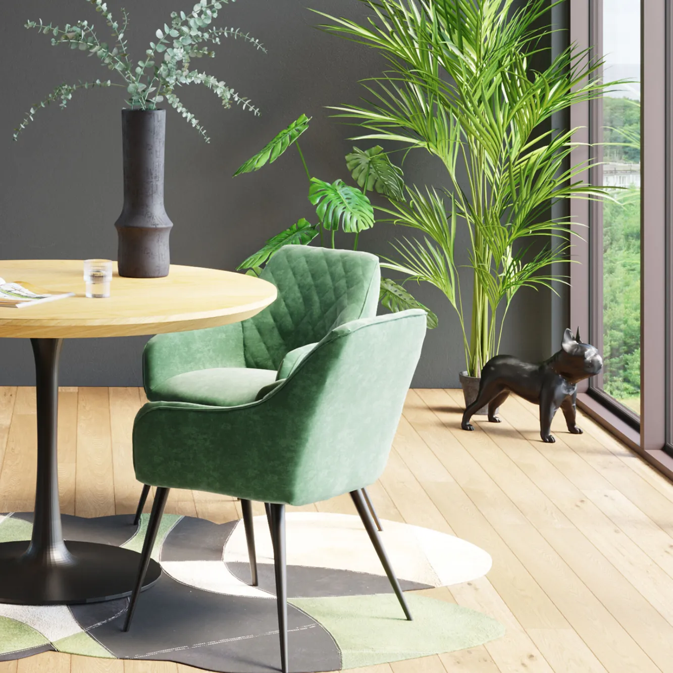 Discount KARE Design Figurka dekoracyjna Gangster French Bulldog 50x40 cm - KARE