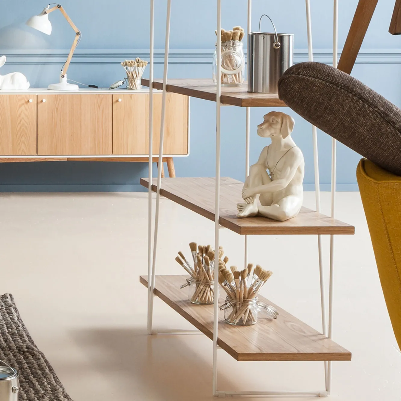 Outlet KARE Design Figurka dekoracyjna Gangster Dog 26x33 cm kremowa - KARE