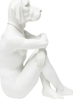 Outlet KARE Design Figurka dekoracyjna Gangster Dog 26x33 cm kremowa - KARE