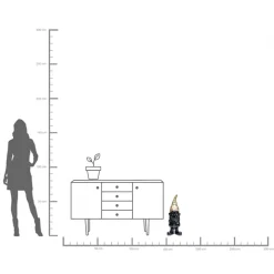 Online KARE Design Figurka dekoracyjna Gnome Standing 20x61 cm czarno-złota - KARE