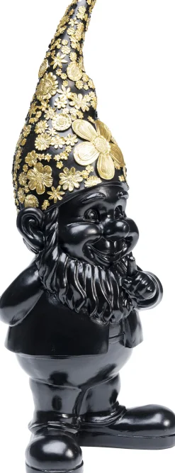 Hot KARE Design Figurka dekoracyjna Gnome Standing 15x46 cm czarno-złota - KARE
