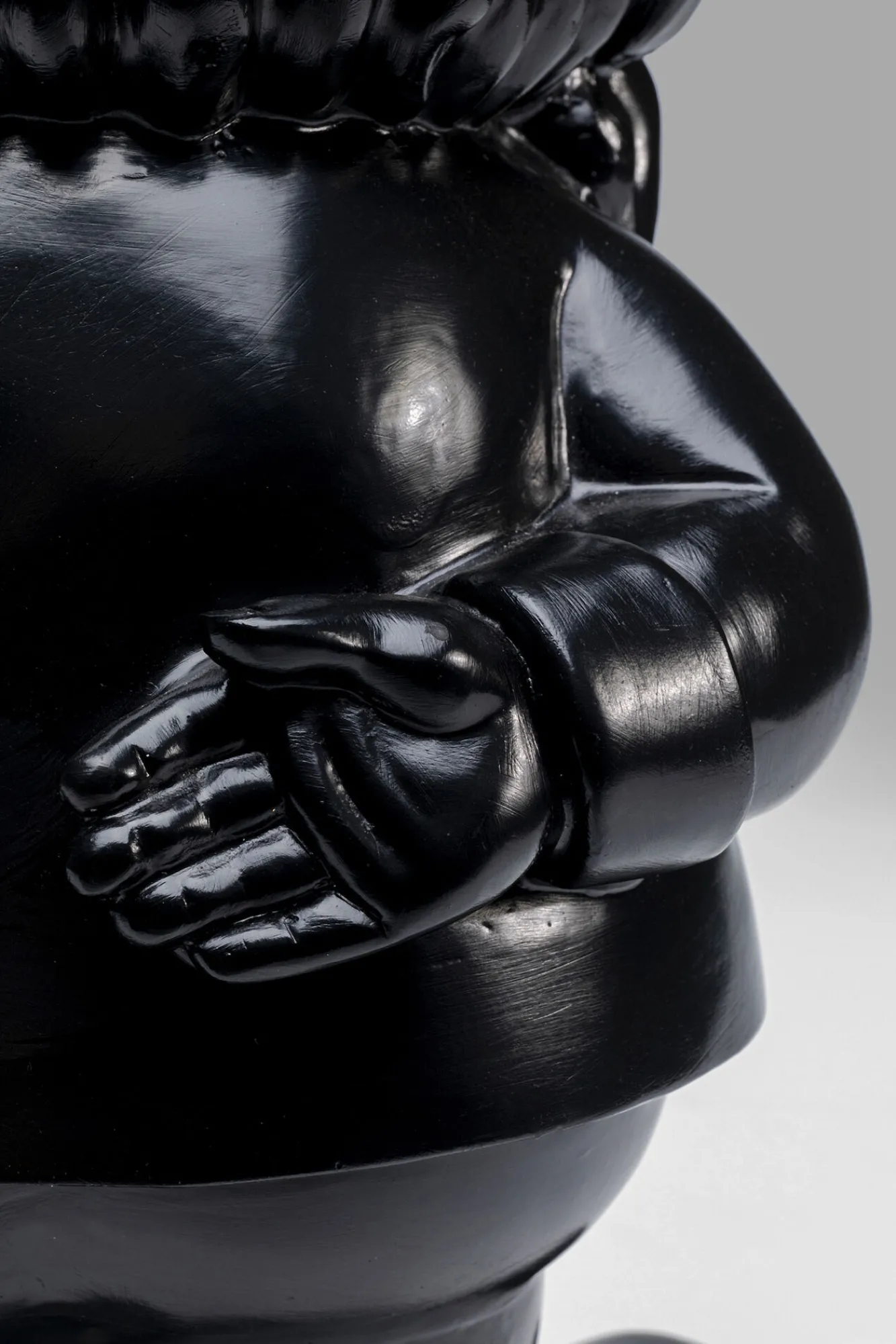 Hot KARE Design Figurka dekoracyjna Gnome Standing 15x46 cm czarno-złota - KARE