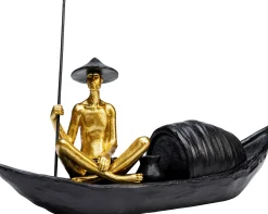 Clearance KARE Design Figurka dekoracyjna Gondolier 18x17 cm czarno-złota - KARE