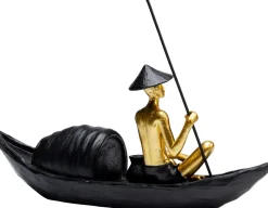 Clearance KARE Design Figurka dekoracyjna Gondolier 18x17 cm czarno-złota - KARE