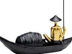 Clearance KARE Design Figurka dekoracyjna Gondolier 18x17 cm czarno-złota - KARE