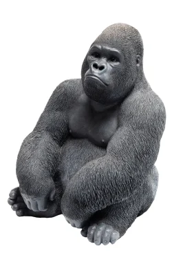 Sale KARE Design Figurka dekoracyjna Gorilla 30x39 cm czarna - KARE