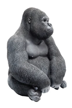 Sale KARE Design Figurka dekoracyjna Gorilla 30x39 cm czarna - KARE
